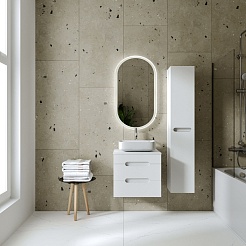 Viant Мебель для ванной Марсель 66 подвесная белая – фотография-2